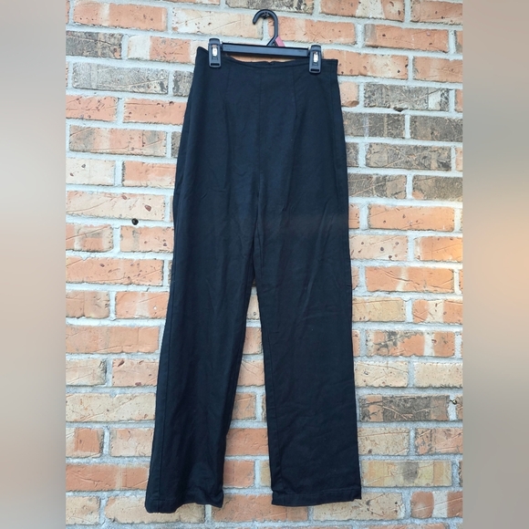 Reformation Pants - Reformation Midnight Wide Leg Trousers